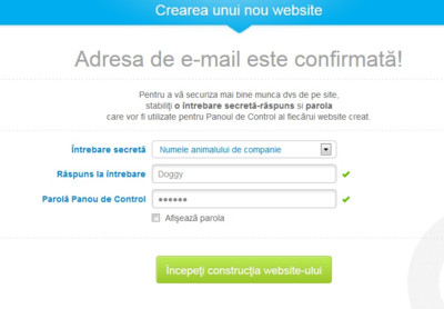 Autentificare în CPanel